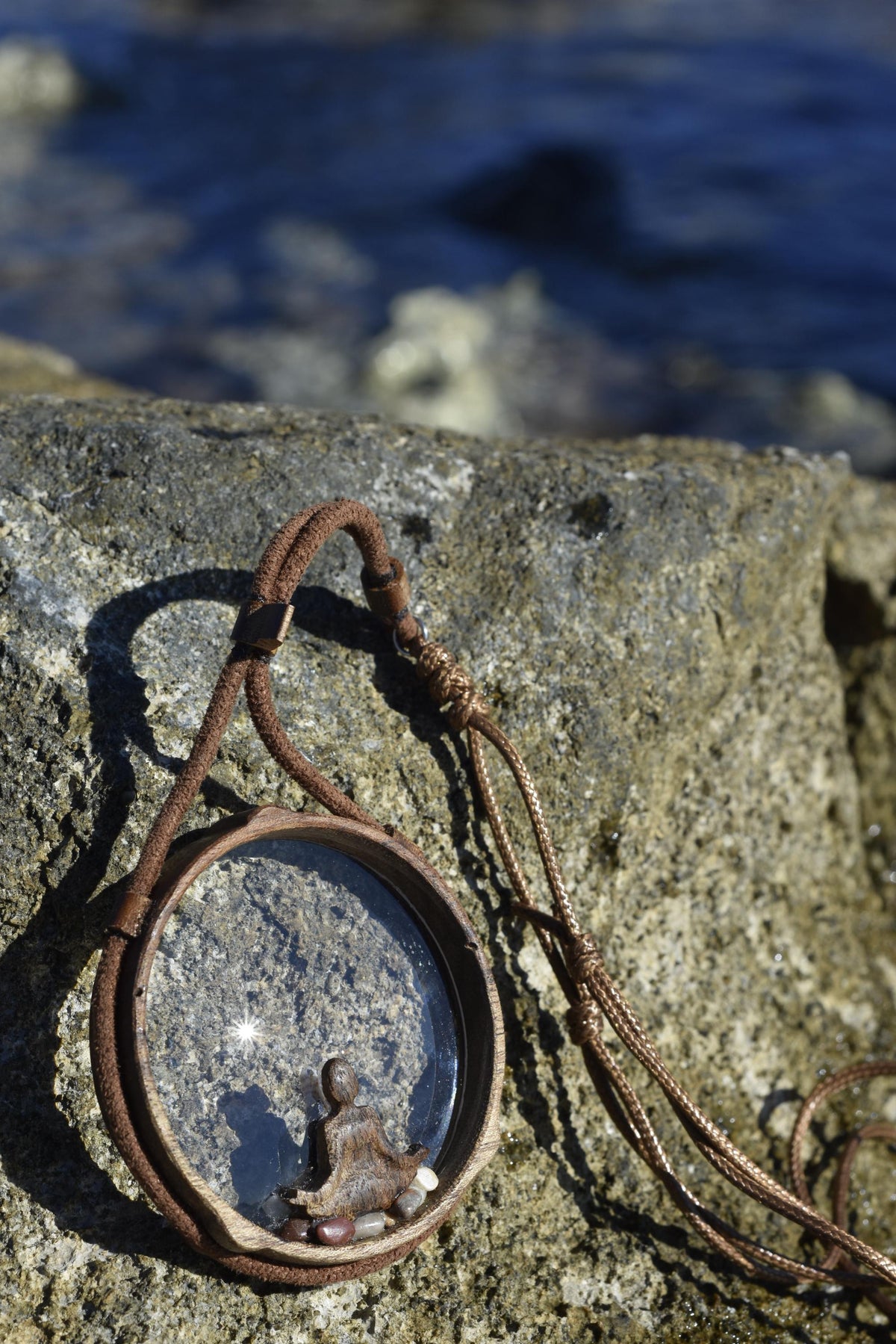 Wooden Zen Magnifier Necklace