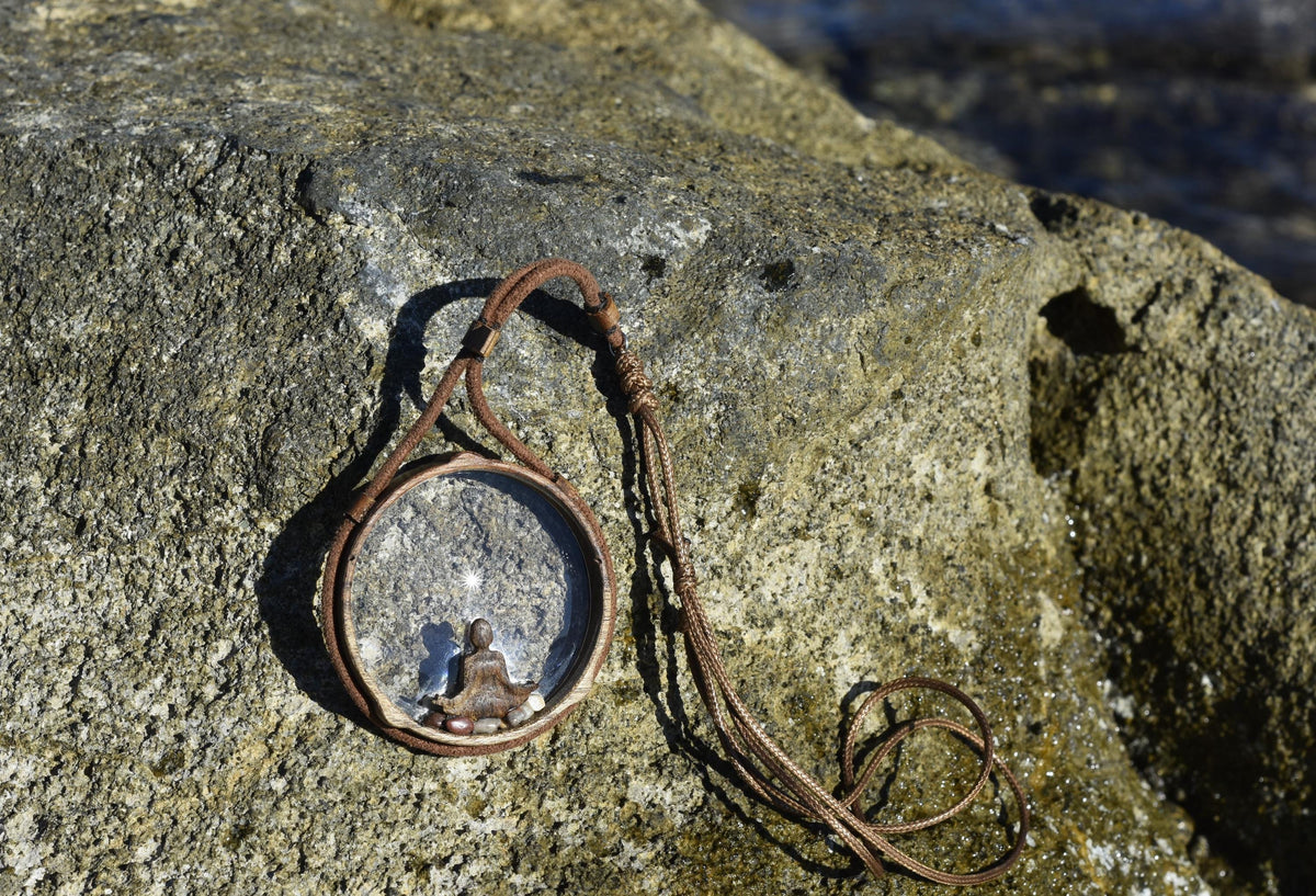 Wooden Zen Magnifier Necklace