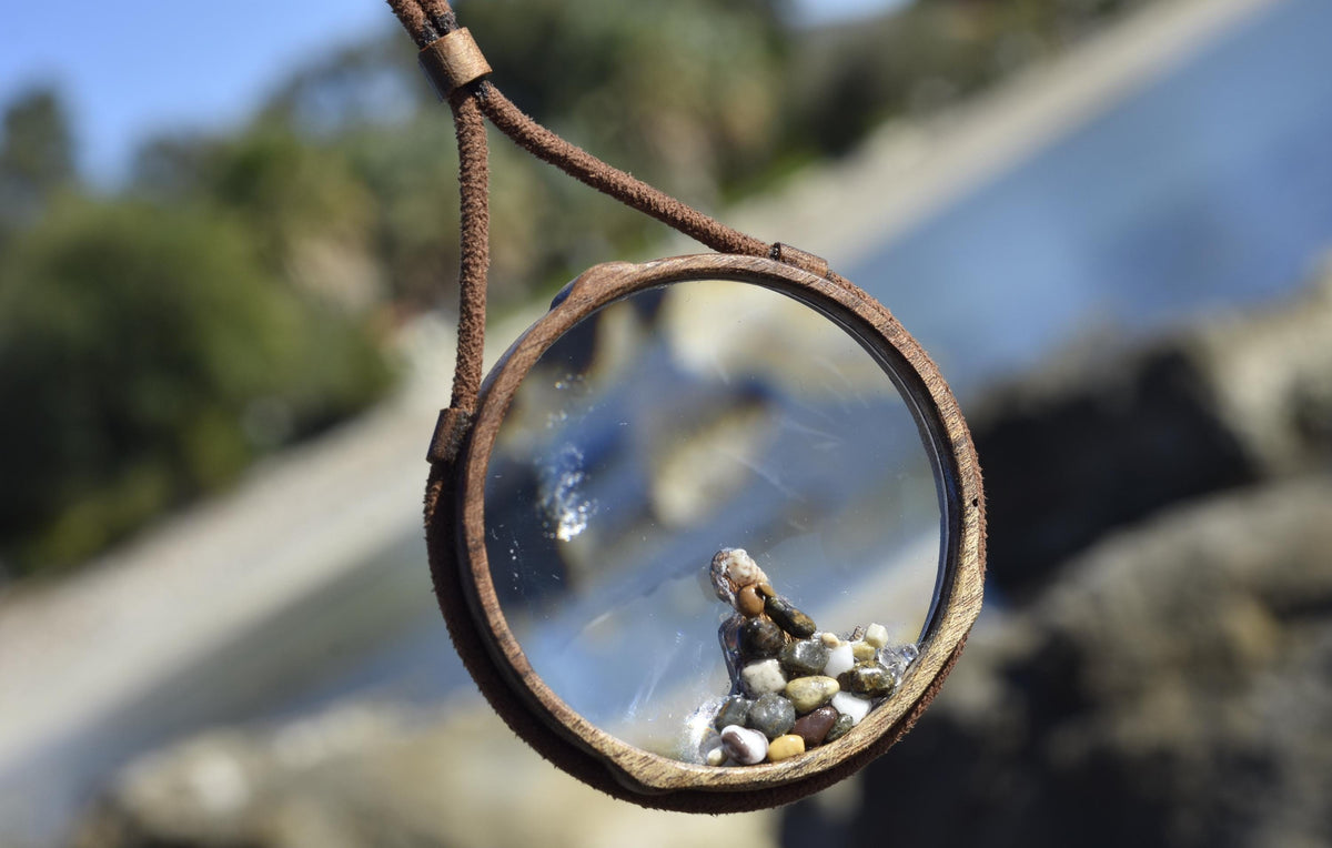 Wooden Zen Magnifier Necklace
