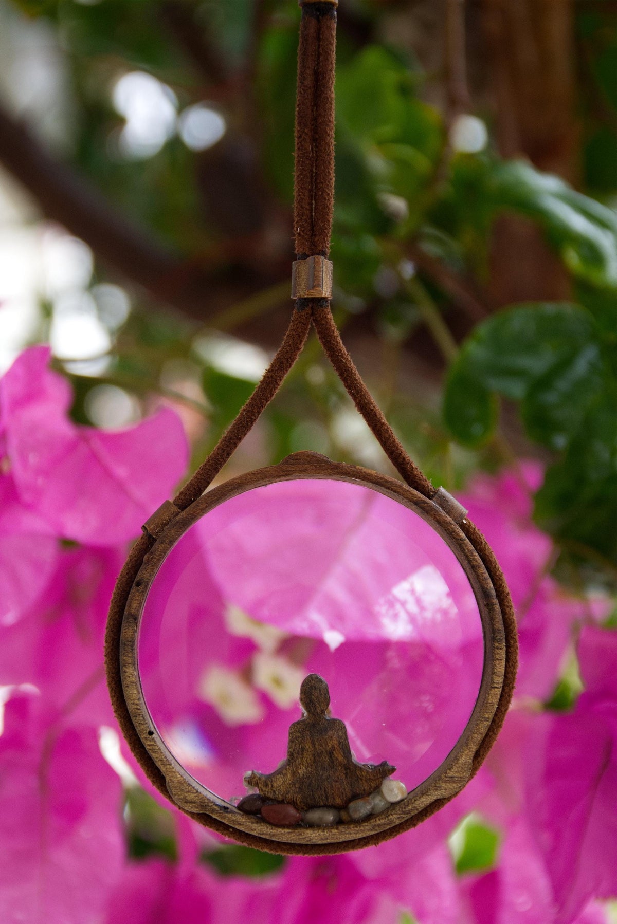 Wooden Zen Magnifier Necklace
